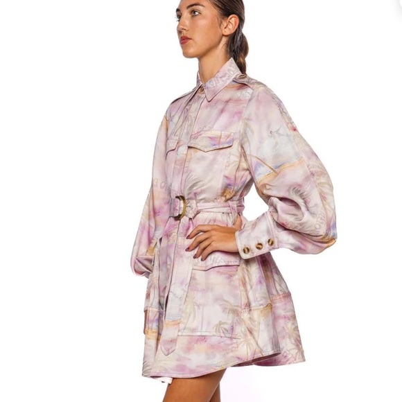 ⭐️Zimmermann Dawning Cargo Belted Mini Dress⭐️ - Picture 2 of 10